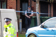 <p>Police officers on the scene during a search on an address in Stanwell on Sept. 17, 2017 in London, England. A second man has today been arrested in connection with the Parsons Green attack which left 30 injured. (Photo: Jack Taylor/Getty Images) </p>