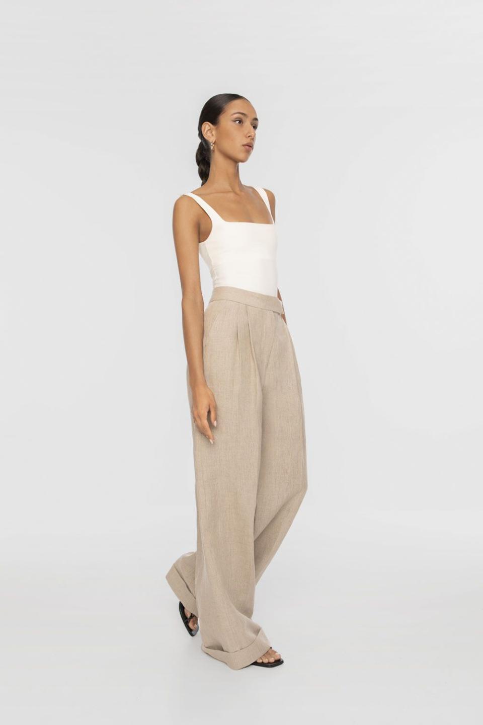 MASU 22SS 3 TUCK WIDE TROUSERS-