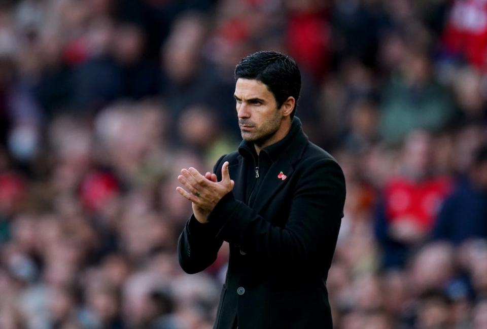 Arsenal manager Mikel Arteta plans to take his squad away for a break (John Walton/PA) (PA Wire)