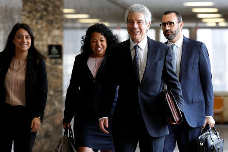 Harvey Fishbein, lawyer for Pedro Hernandez, arrives for court at the New York State Supreme Court in the Manhattan borough of New York City, U.S. October 19, 2016. REUTERS/Brendan McDermid