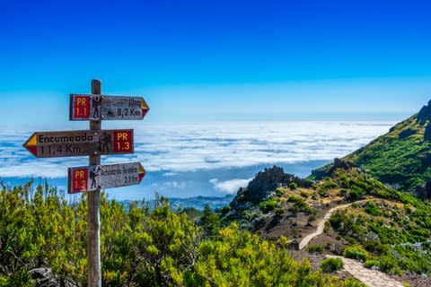 A hiking trail above the clouds - Credit: GETTY