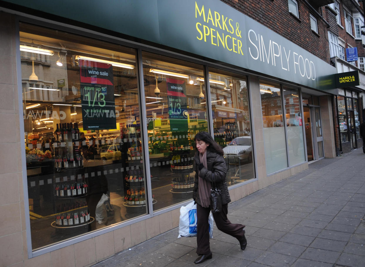 Marks & Spencer Simply Food store in Palmers Green, north London, which is due to close soon.