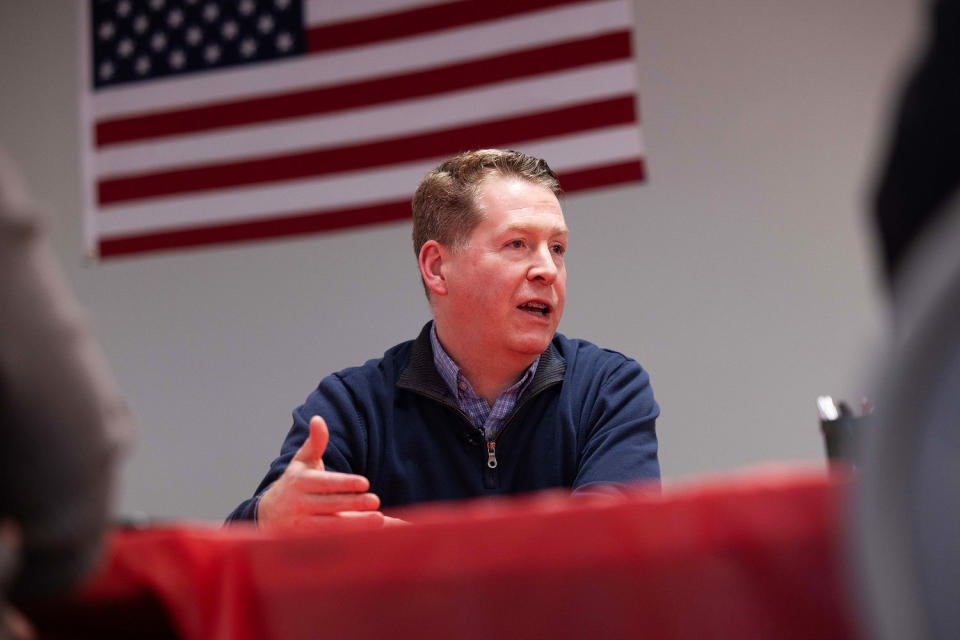 Nikki Haley Door Knocking New Hampshire (Scott Eisen for NBC News)