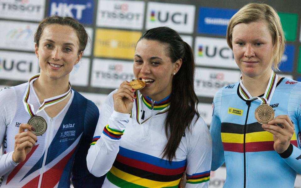 Katie Archibald on top of the world after winning Britain's first gold of 2017 Track Cycling World Championships