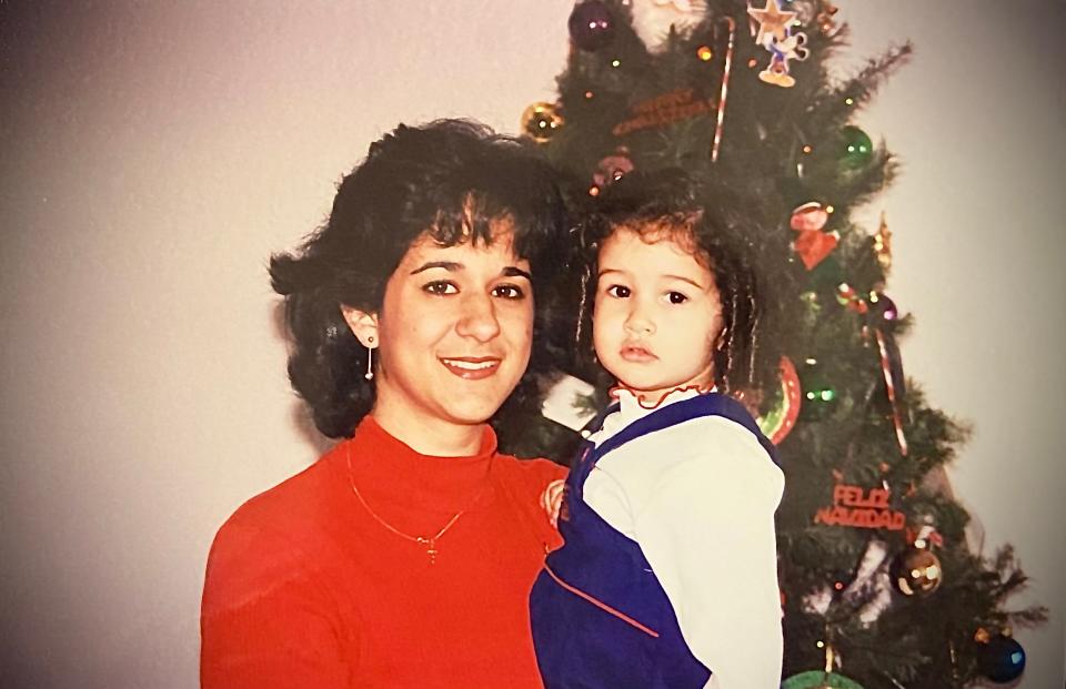 Me, Katie Camero, with my mom on Christmas.