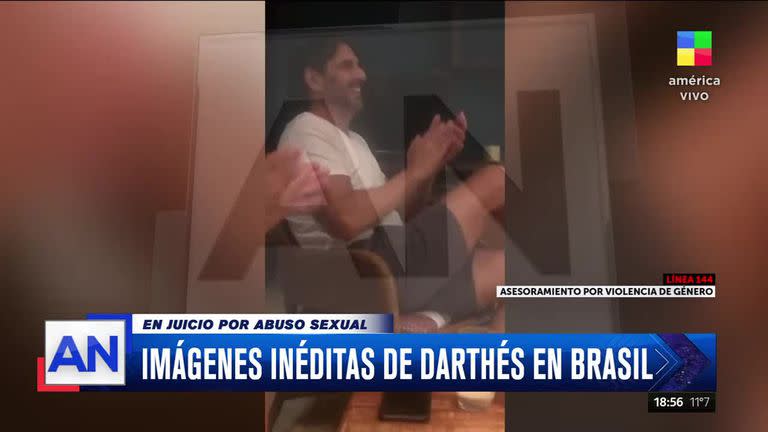 Las primeras imágenes de Juan Darthés desde su intimidad en Brasil