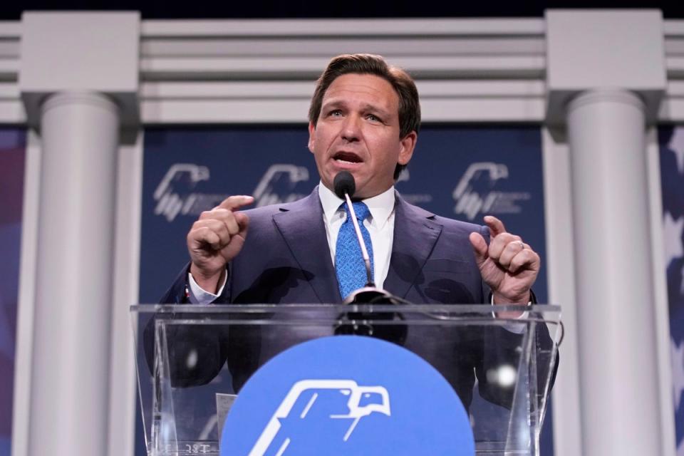 Ron DeSantis. (Copyright 2022 The Associated Press. All rights reserved.)