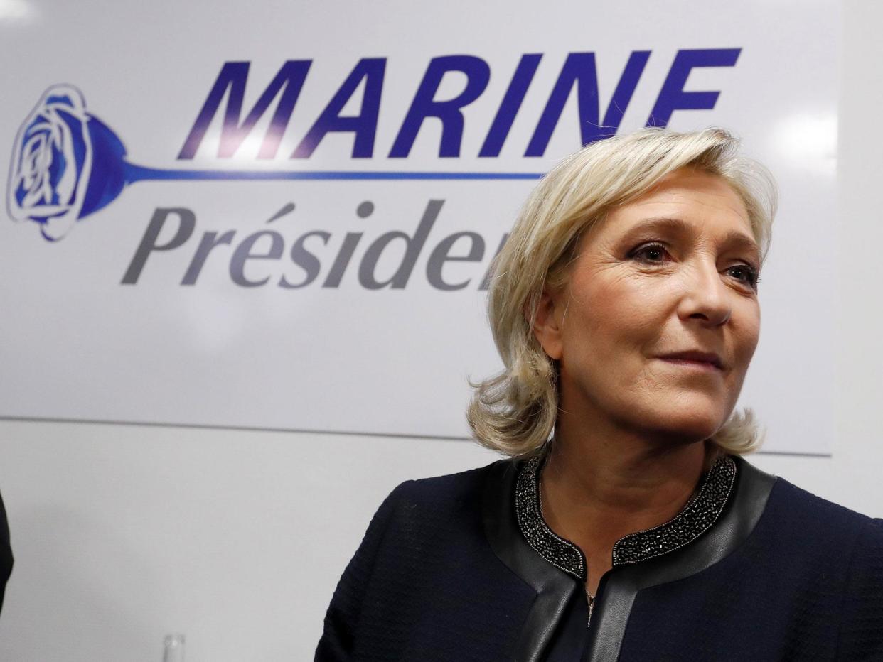 Marine Le Pen will be hoping to continue to defy the odds in a second round runoff in May: Reuters