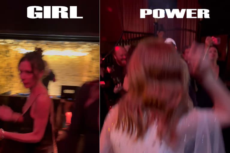 David Beckham compartió en sus redes un video de la fiesta que reunió a cuatro de las cinco Spice Girls