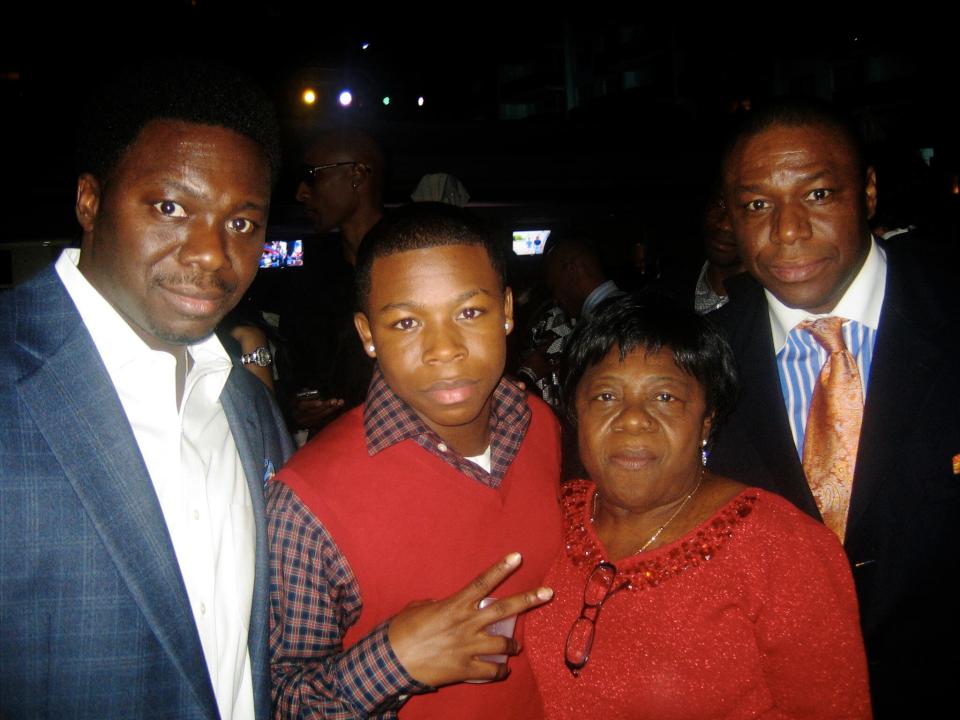 Jimmy Henchman and Mario Henchman with the family.