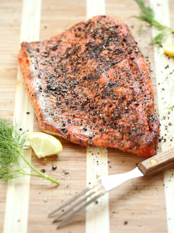 <strong>Get the <a href="http://www.foodiecrush.com/2013/07/grilled-salmon-fillet-with-cucumber-dill-sauce/" target="_blank">Grilled Salmon Fillet with Cucumber Dill Sauce recipe</a> from Foodie Crush</strong>