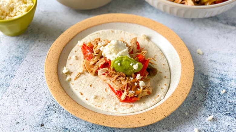 Chicken fajitas