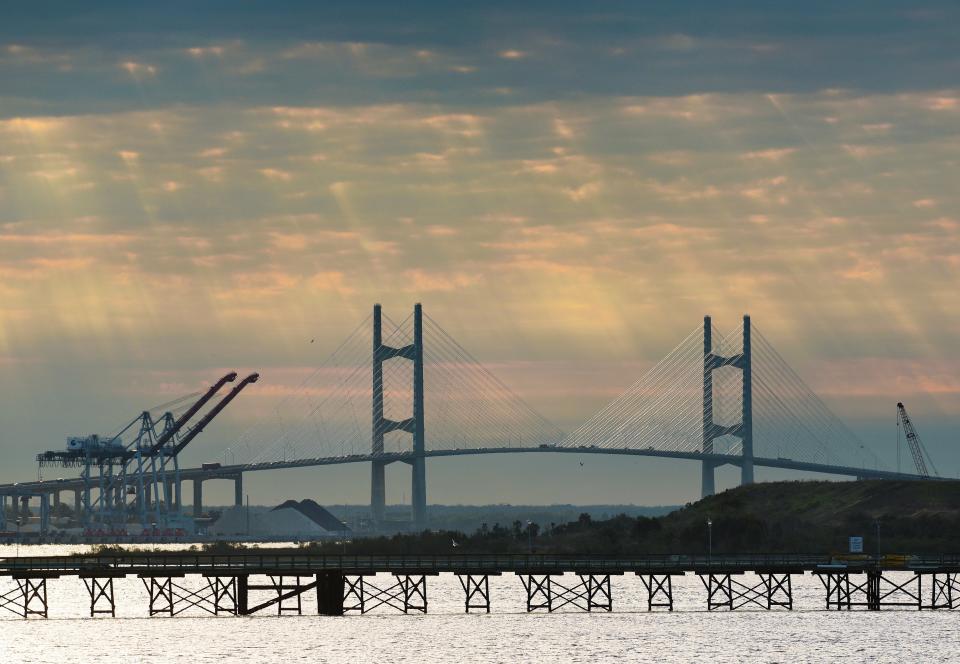 The Dames Point Bridge is shown in January 2017. Its official name — the Napoleon Bonaparte Broward Bridge — honors Florida’s governor from 1905 until 1909. Broward was also a segregationist who wrote a letter to Congress calling for the U.S. to purchase a piece of property where all Blacks in the country would be transported for permanent residence. The discovery of this document a few years ago led to calls for removal of a Broward statue from the county courthouse in Fort Lauderdale.