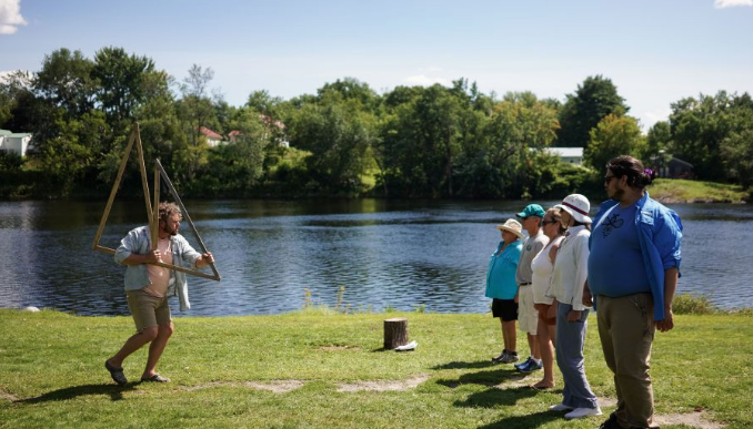 where the river widens . (Photo by Dan Rajter for the Maine Beacon)