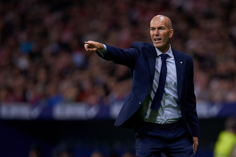 Zinedine Zidane and Real Madrid have stumbled out of the gates in La Liga, same as their rivals Atletico Madrid. (Getty)