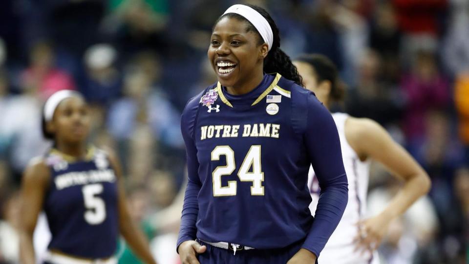 Arike Ogunbowale got to meet her idol on “Ellen” just days after hitting a game-winning, buzzer-beating shot that win Notre Dame the championship.