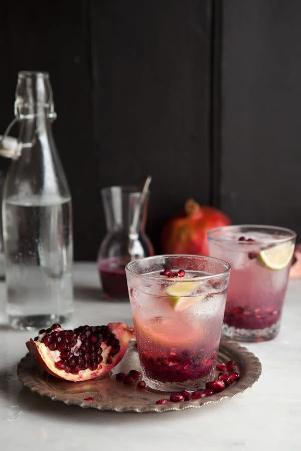 Pomegranate & Ginger Spritzer