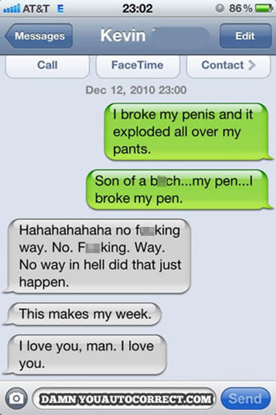 Autocorrect fails