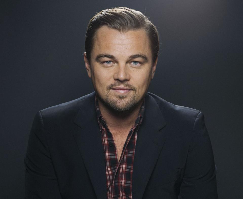 In this Dec. 15, 2013 photo, American actor Leonardo DiCaprio poses for a portrait, in New York. DiCaprio has been nominated for three other Academy Awards, starting with a supporting actor bid for playing a teen with autism in the 1993 drama “What’s Eating Gilbert Grape.” This year, with his Oscar nomination for "The Wolf of Wall Street," he’s up against lead actors Christian Bale, Chiwetel Ejiofor, Bruce Dern and Matthew McConaughey, who is considered DiCaprio’s biggest threat for his portrayal of a rodeo-loving Texan with HIV in “Dallas Buyers Club.” (Photo by Victoria Will/Invision/AP)