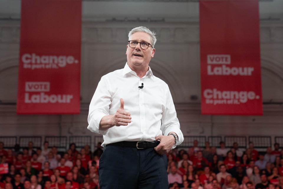 Labour leader Sir Keir Starmer is favourite to become prime minister after Thursday’s election (Stefan Rousseau/PA) (PA Wire)