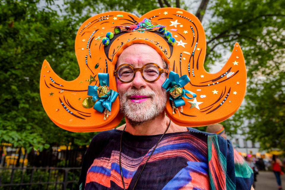 An attendee at the 2017 NYC Drag March. (Photo: Pacific Press via Getty Images)