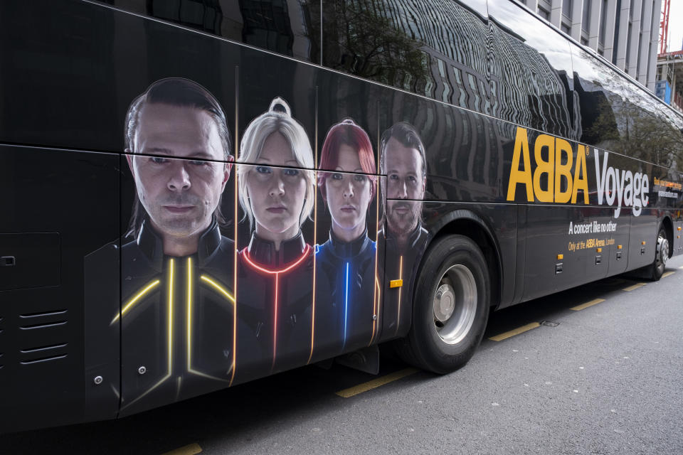 ABBA Voyage bus. Image: Mike Kemp/In Pictures via Getty