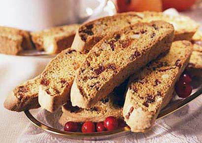 Cranberry Spice and Walnut Biscotti