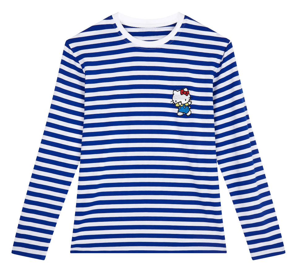 <p>ASOS x Hello Kitty Breton stripe long sleeve top, £25</p><p><a rel="nofollow noopener" href="http://www.asos.com/women/" target="_blank" data-ylk="slk:COMING SOON;elm:context_link;itc:0;sec:content-canvas" class="link ">COMING SOON</a></p>