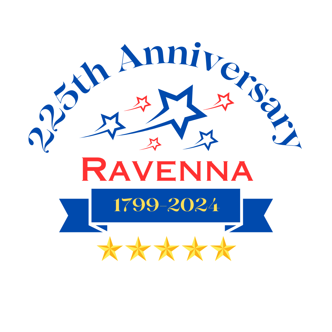 Ravenna will use this logo for its 225th anniversary celebration this summer. The logo was designed by Chelsea Gregor, who is president of the board for Main Street Ravenna and clerk of Ravenna City Council.