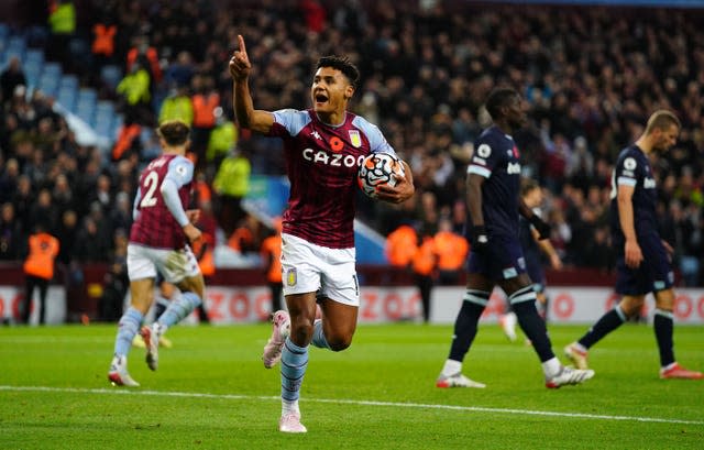 Ollie Watkins celebrates his equaliser