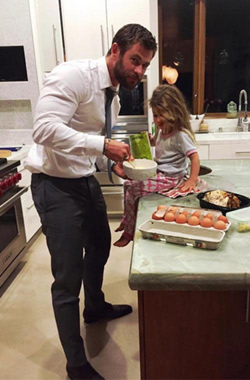 Chris Hemsworth's cutest dad moments