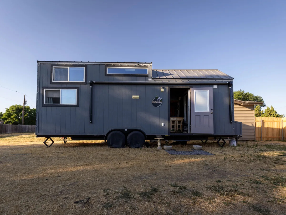A woman had to move out of her tiny home after 1 day because the city threatened..