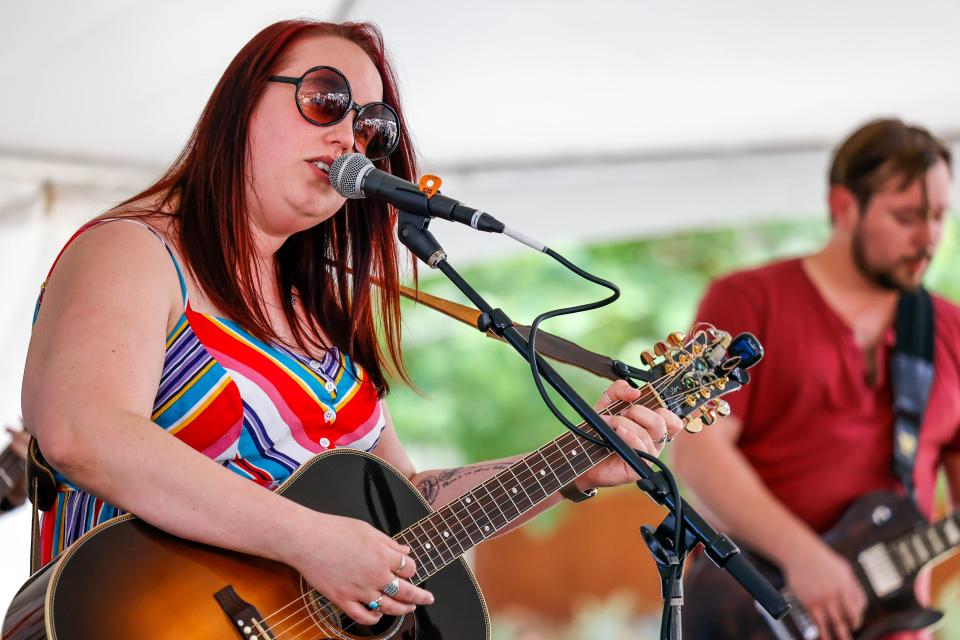 ROZ performs at the Paseo Art Festival in Oklahoma City, on Saturday, May 27, 2023.