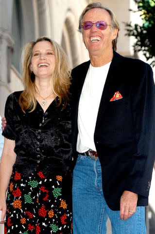 <p>Hahn Lionel/ABACA/Shutterstock</p> Peter Fonda and Bridget Fonda as he is honored with the 2,241st star on the Hollywood Walk of Fame.