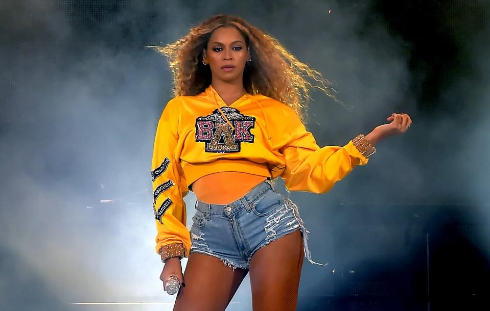 Beyoncé performs during Coachella on April 14, 2018 in Indio, Calif.