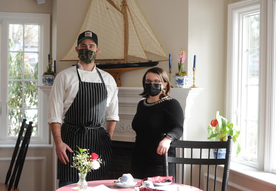 Kate Wolstenholme, right, is the owner of the Dunbar House Tea Room. Patrick Hurley is the chef at the Sandwich restaurant.