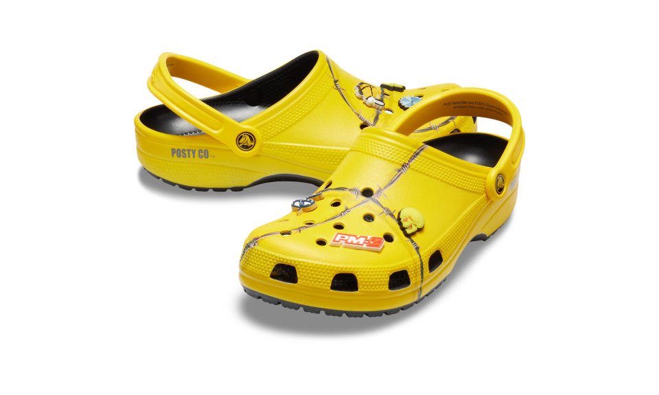 Post Malone's collaborative design with Crocs (Photo: Crocs) 