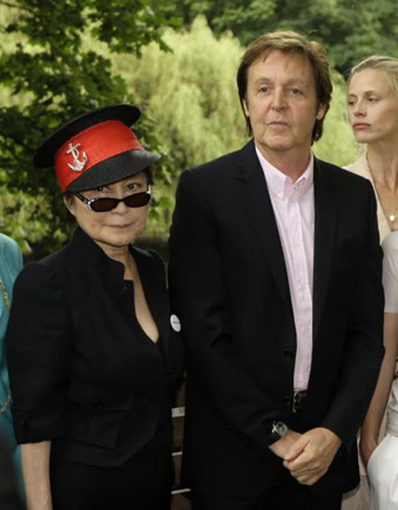 Yoko Ono y Paul McCartney coincidieron en varios eventos a lo largo de los años