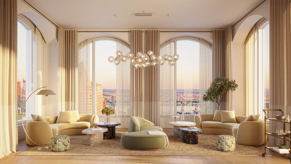 Inside one of the light-filled residences at 520 Fifth Avenue