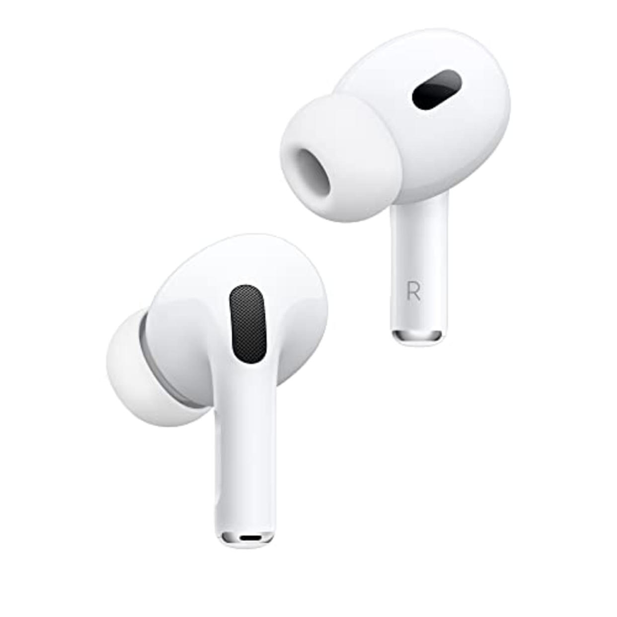 Apple AirPods Pro (2nd Gen) Wireless Earbuds, Up to 2X More Active Noise Cancelling, Adaptive Transparency, Personalized Spatial Audio MagSafe Charging Case (USB-C) Bluetooth Headphones for iPhone (AMAZON)