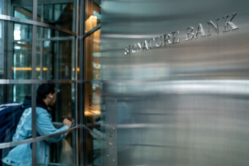 FILE PHOTO: Signature Bank headquarter, in New York