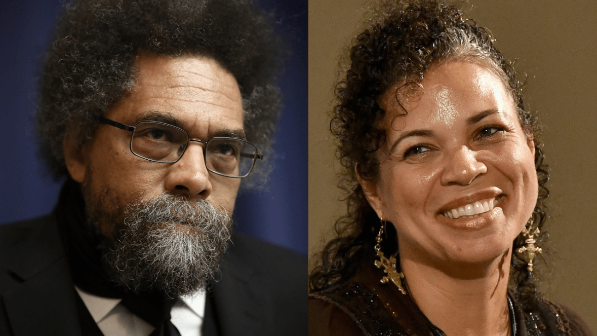 <span class="copyright">(Left to right) 2024 presidential candidate Dr. Cornel West and his vice presidential running mate, Dr. Melina Abdullah. (Photo credit: Getty Images)</span>