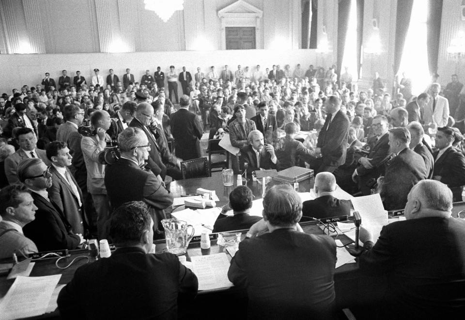 The House Un-American Activities Committee (pictured here in 1966) was a major actor in the mid-20th century anti-communism hysteria. (Photo: ASSOCIATED PRESS)