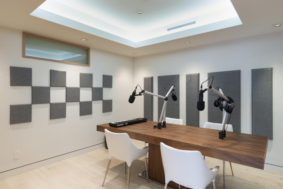 A recording studio is on-site. (Photo: The Agency)