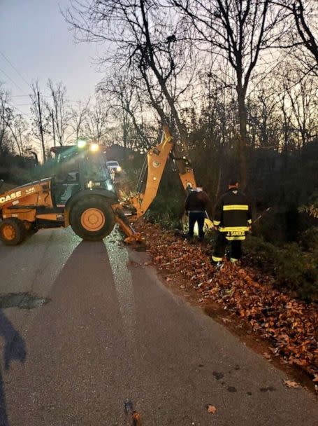 PHOTO: Firefighters rescued a dog trapped in a drainage culvert in Bella Vista, Arkansas, on Tuesday, Nov. 22, 2022. (Bella Vista Fire Department)