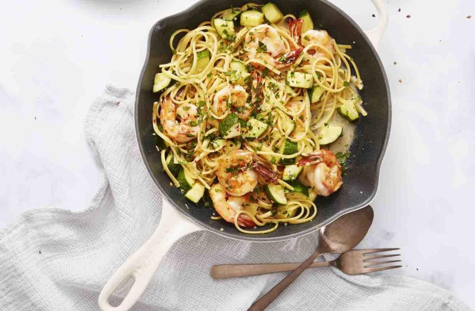 Shrimp and Zucchini Scampi