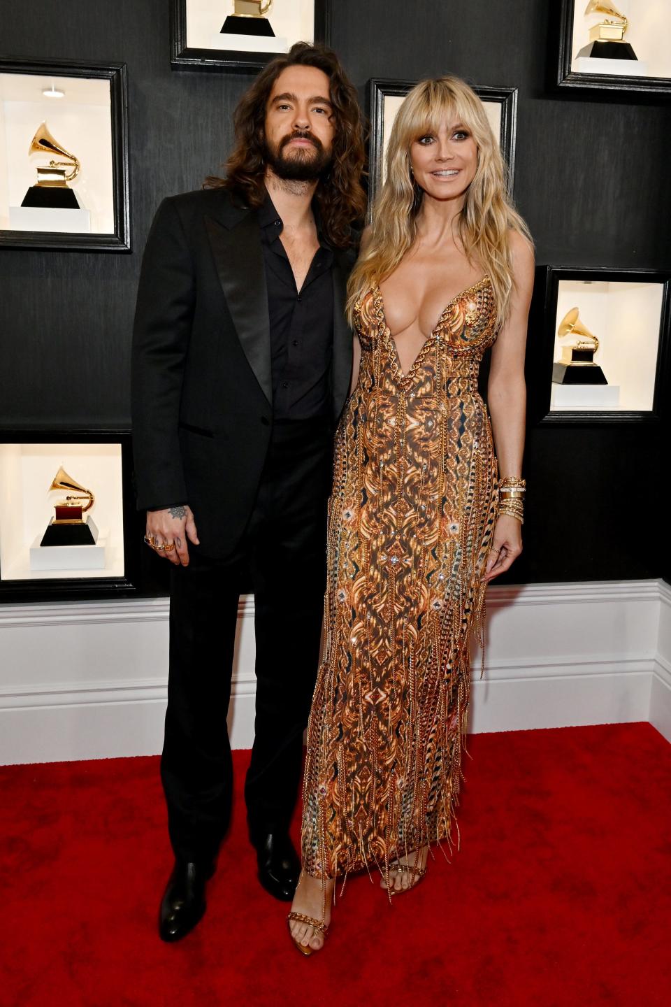 Tom Kaulitz and Heidi Klum attend the 2023 Grammy Awards