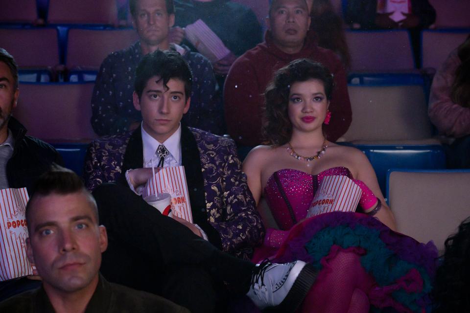 Best pals Ben (Milo Manheim) and Mandy (Peyton Elizabeth Lee) are high school seniors who make a promise to attend the 1980s-themed big dance together in the Disney teen comedy "Prom Pact."