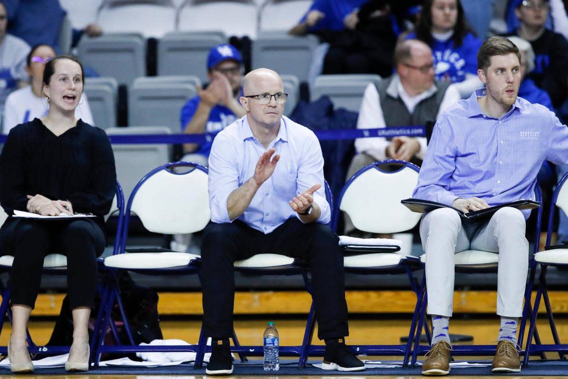 Kentucky’s win Friday night propelled the Wildcats into their eighth NCAA Tournament Sweet 16 under head coach Craig Skinner, center.