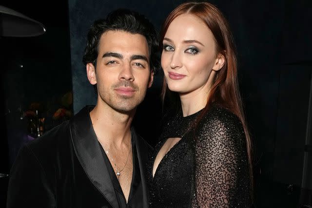 <p>Kevin Mazur/VF23/WireImage</p> Joe Jonas and Sophie Turner attend the 2023 Vanity Fair Oscar Party Hosted By Radhika Jones.